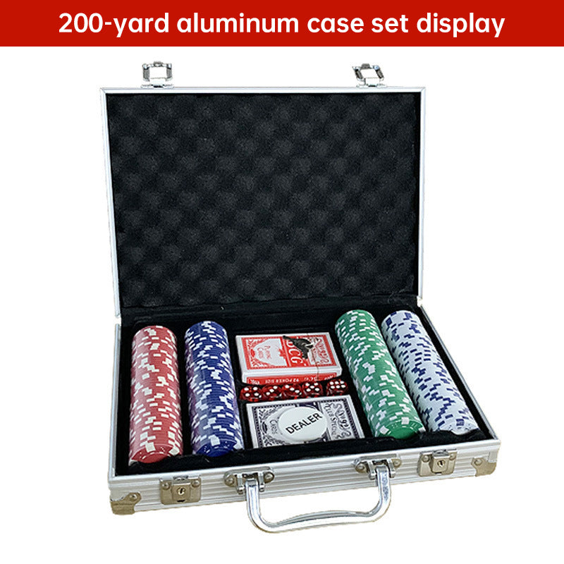 500 PCS Poker Chip Set – Texas Hold'em Casino Kit with Aluminium Briefcase, Dice, Cards & Dealer Button