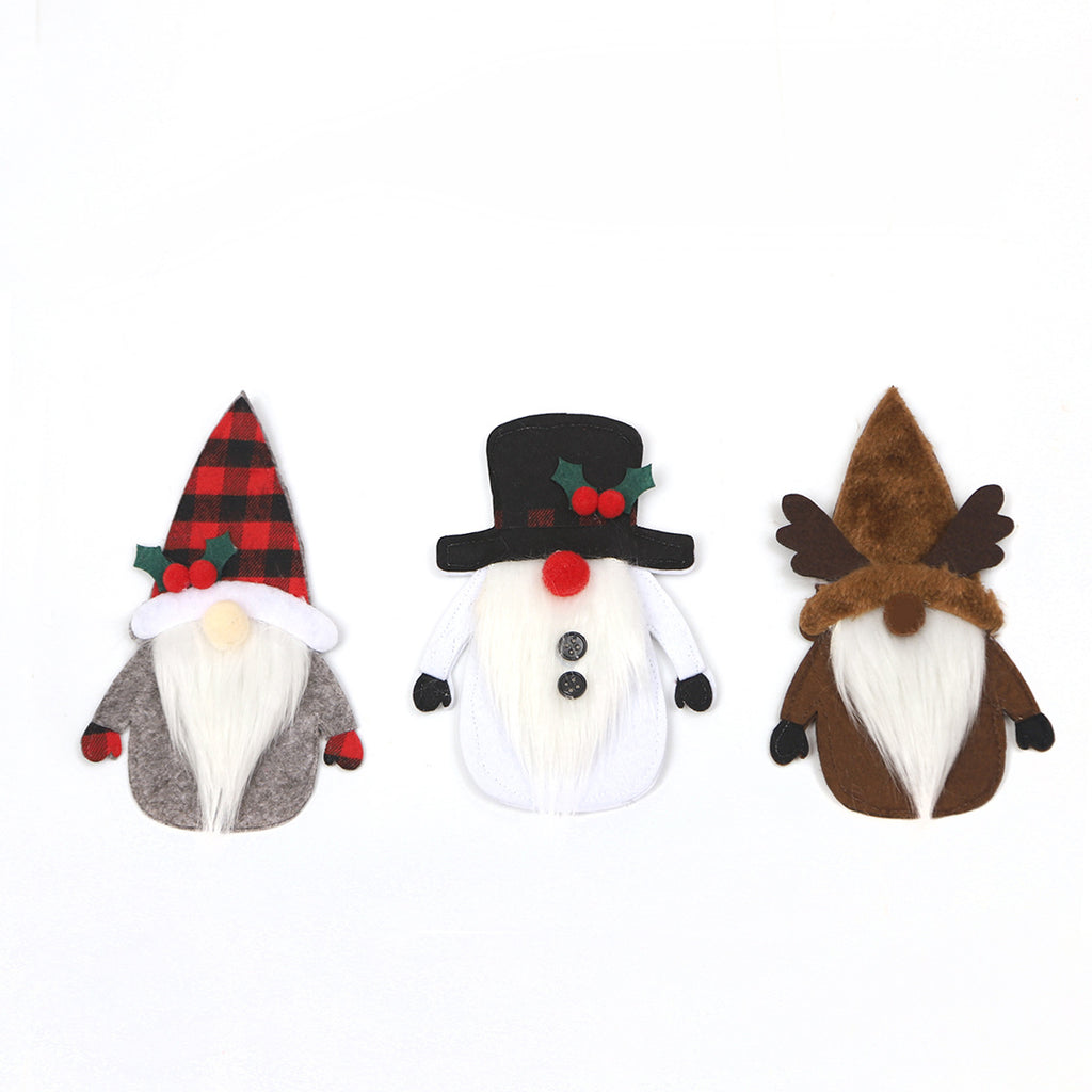 Christmas Santa Claus & Elf Cutlery Holder Covers – Festive Table Decoration