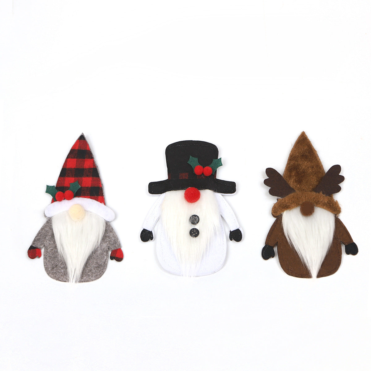 Christmas Santa Claus & Elf Cutlery Holder Covers – Festive Table Decoration