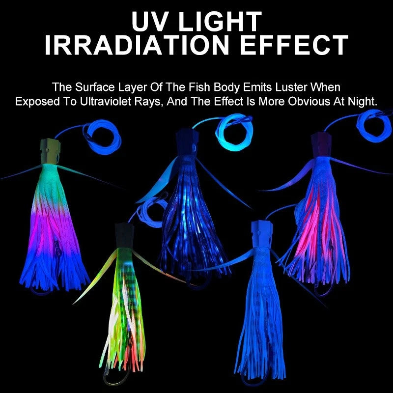 Squid Trolling Lure 225mm 77g - Deep Sea Boat Fishing Jig for Tuna & Pelagic Species