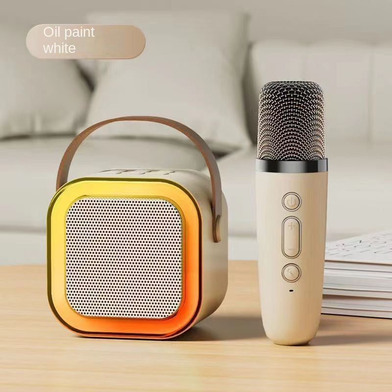 Bluetooth Karaoke Microphone Speaker – Portable All-in-One Home KTV