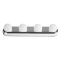 Hollywood LED Makeup Mirror Lights – 4 Bulb Vanity Light, Battery Powered
