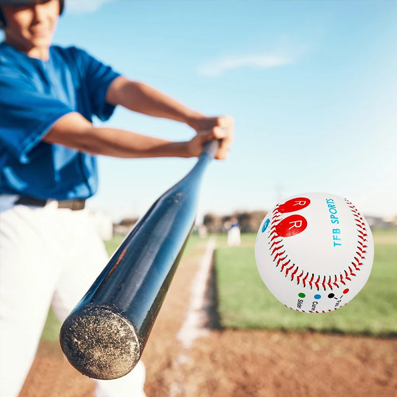 9-Inch Training Baseball with Finger Placement Markers - Pitching Practice Aid, Hard Ball or Soft Ball
