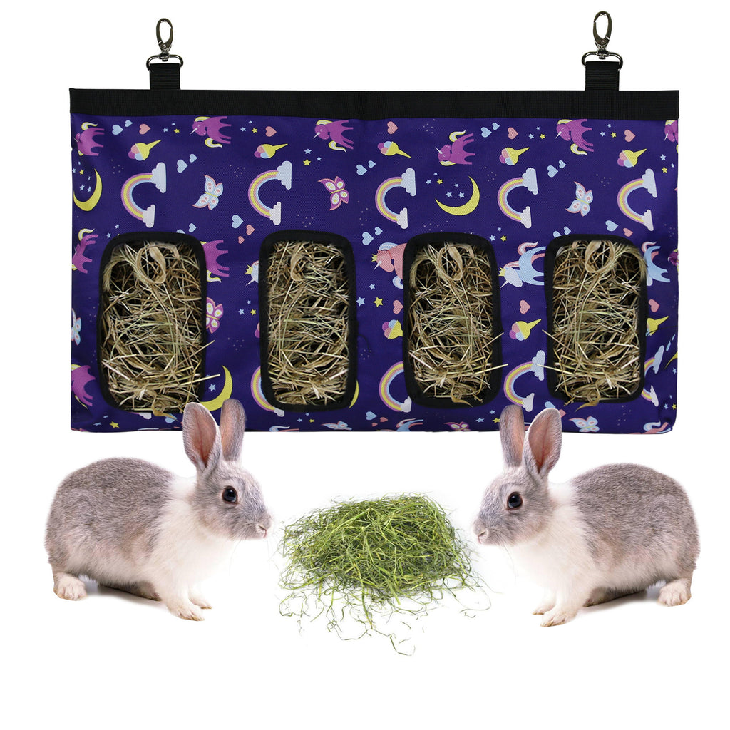 Rabbit Hay Feeder Bag – Hanging Oxford Cloth Food Bag for Rabbits & Small Pets