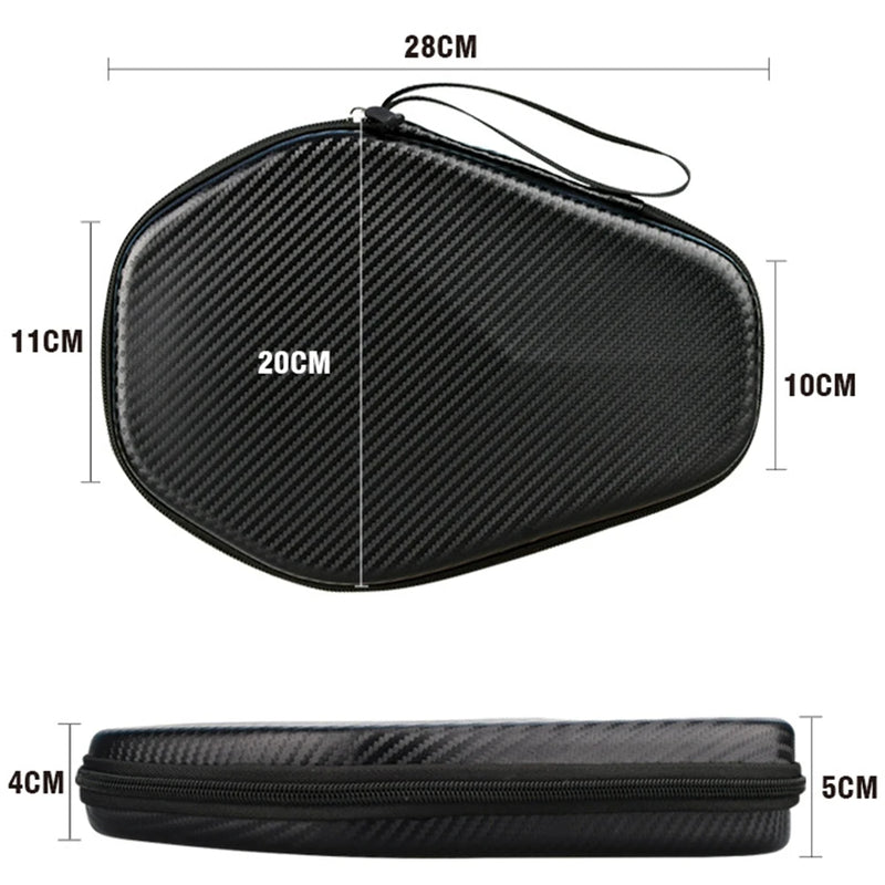 Table Tennis Racket Bag – Waterproof EVA Paddle Case with Zip & Handle