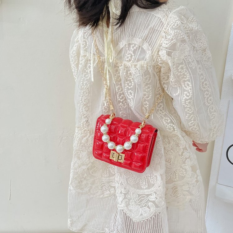 Girls Pearl Mini Tote Bag – Cute Princess Handbag for Kids