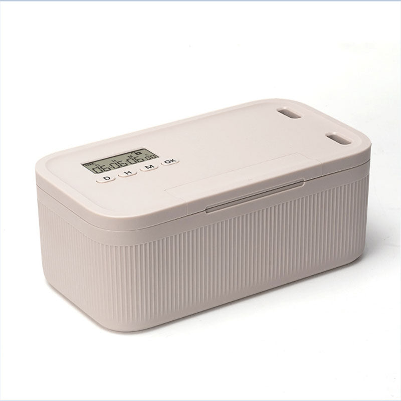 Electronic Timer Lock Box - Programmable Security Container for Phones, Documents and Personal Items