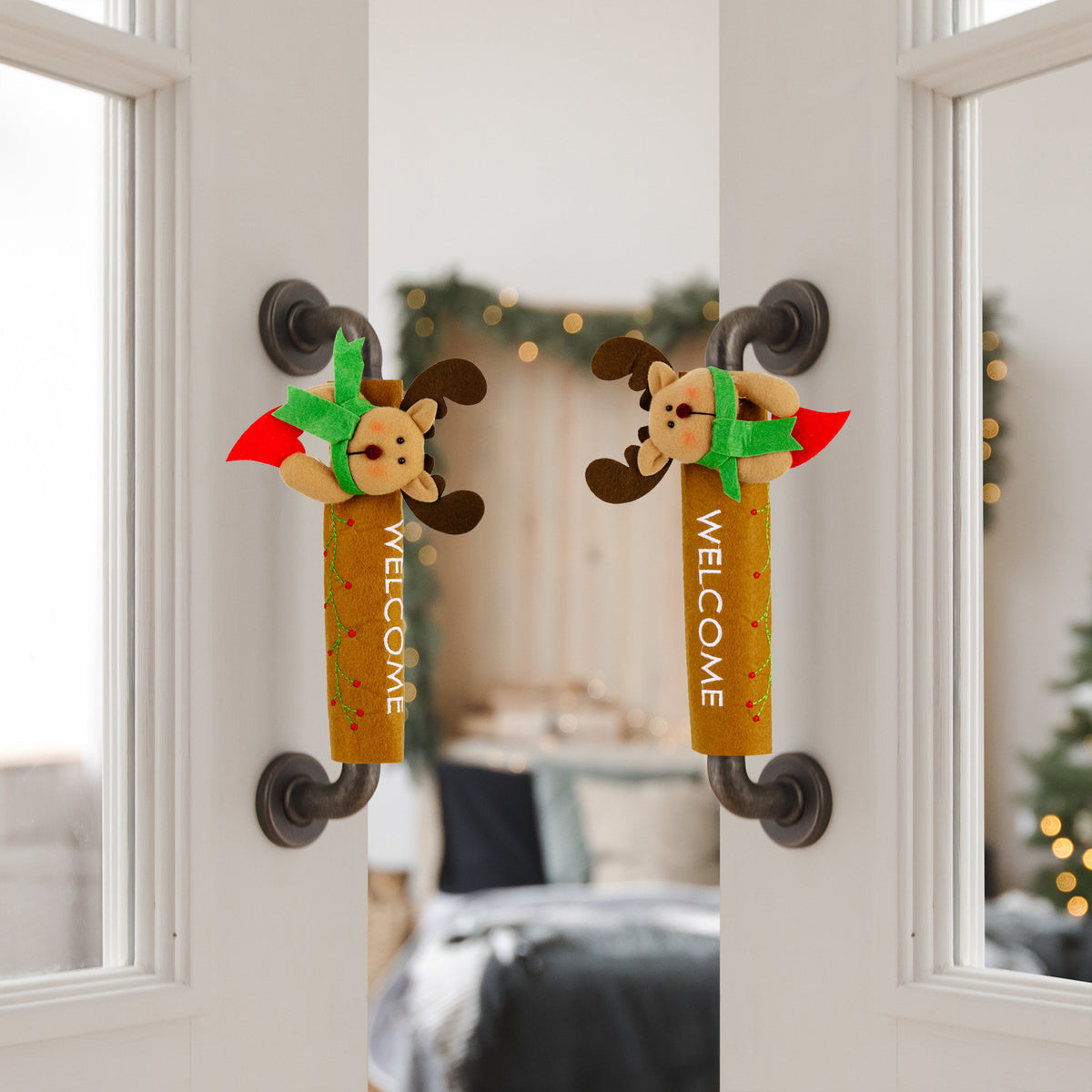 Christmas Handle Cover Gloves - Festive Fridge & Door Handle Decoration in 3 Designs