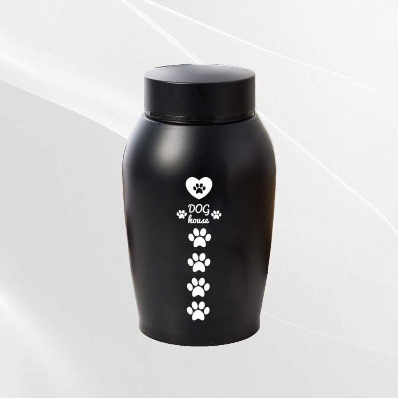 Stainless Steel Pet Memorial Urn - Portable Moisture-Proof Ash Keepsake for Small Pets