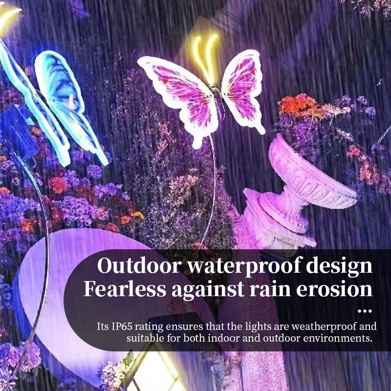 Automatic Fluttering Butterfly Lights - LED Fairy Decor with Realistic Wings for Weddings and Parties
