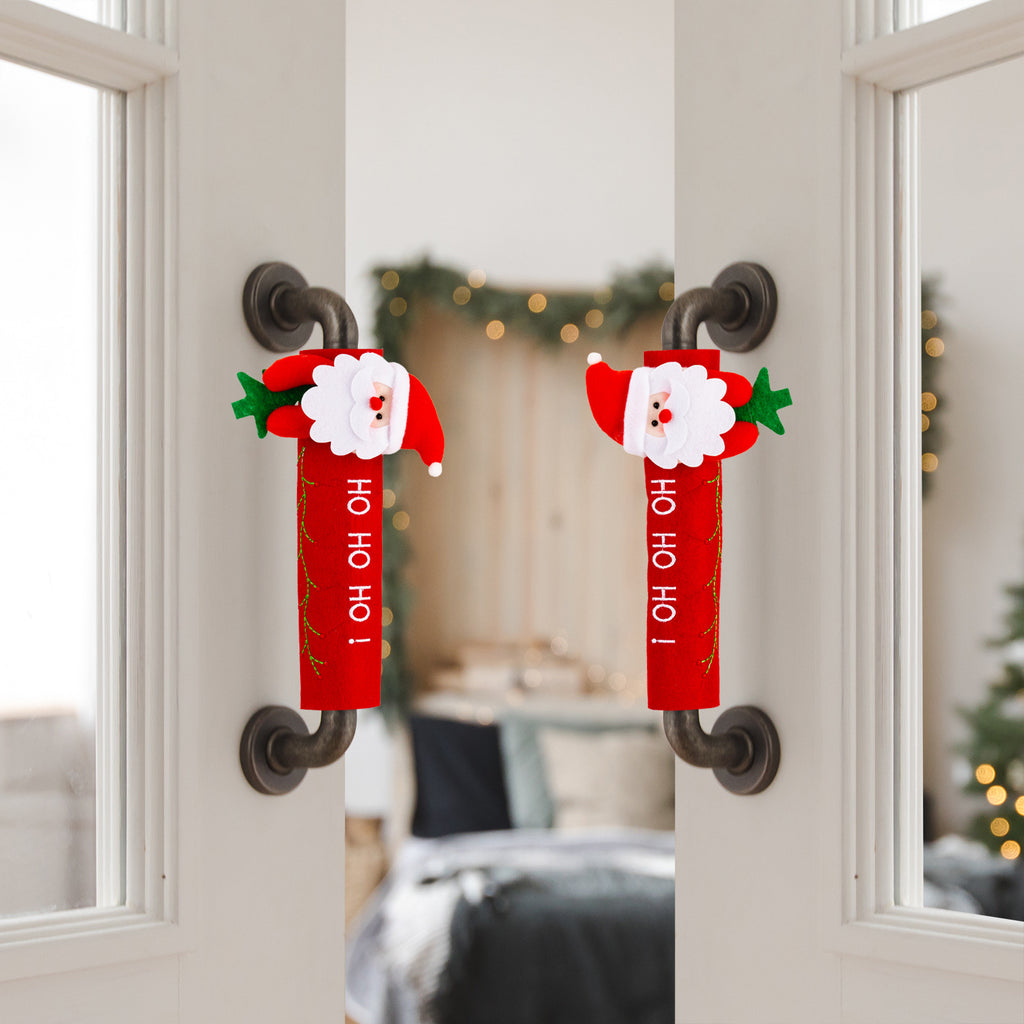Christmas Handle Cover Gloves - Festive Fridge & Door Handle Decoration in 3 Designs