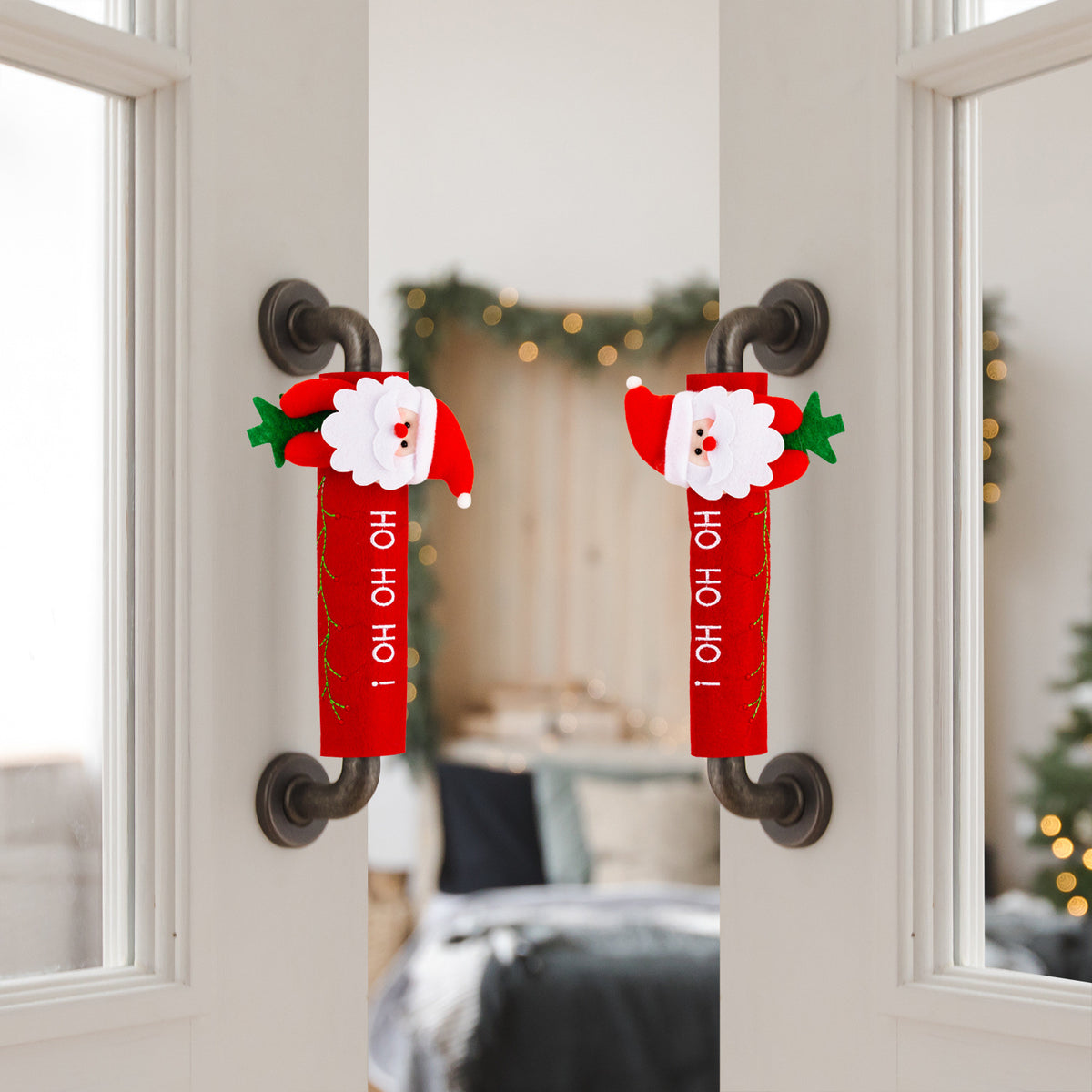 Christmas Handle Cover Gloves - Festive Fridge & Door Handle Decoration in 3 Designs