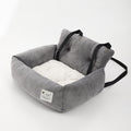 Foldable Pet Car Seat Hammock and Booster Bed - Washable Travel Carrier for Small Dogs and Cats