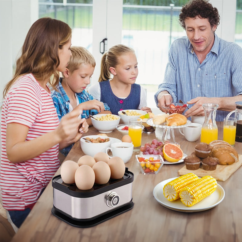 Smart Egg Cooker | 6-Egg Stainless Steel Rapid Boiler with Auto Shut-Off