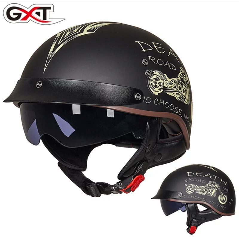 GXT Motorcycle Helmet - Full Face Graphic Design Helmet, ABS Shell, Sizes M-XXL
