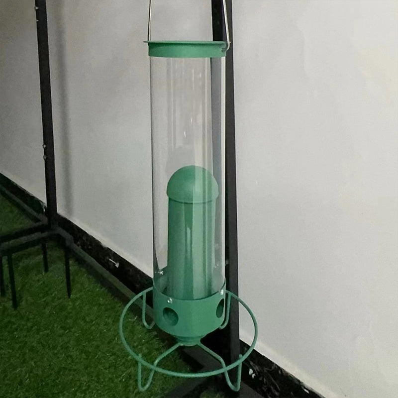 Squirrel-Proof Spinning Bird Feeder - Weight-Activated Hanging Seed Dispenser