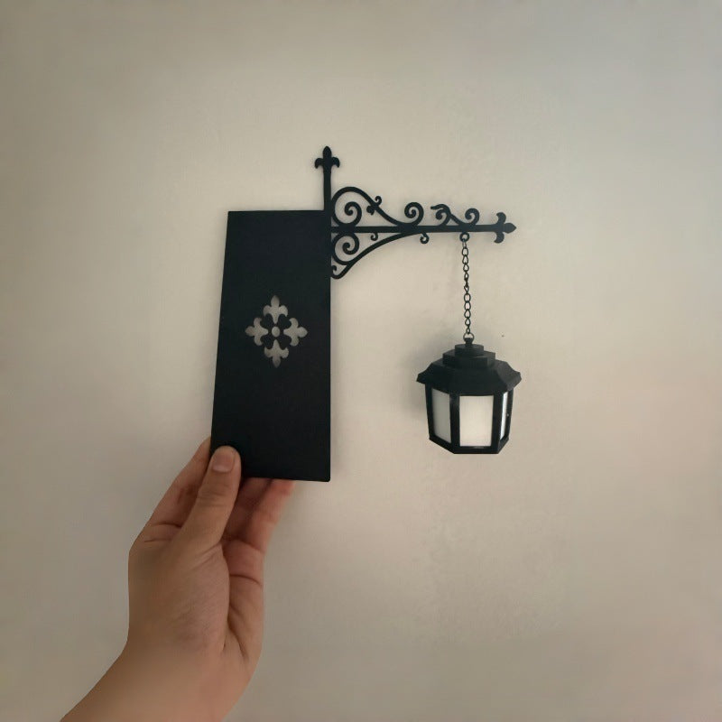 Vintage Library LED Lantern – Warm Glow Bookshelf & Reading Lamp