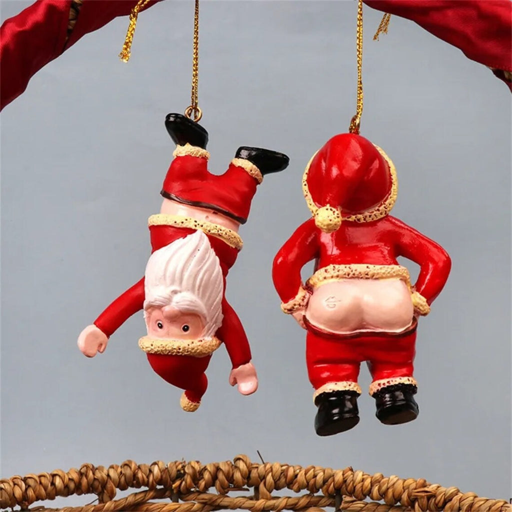 Santa Claus Resin Pendant – Christmas Tree & Window Decoration