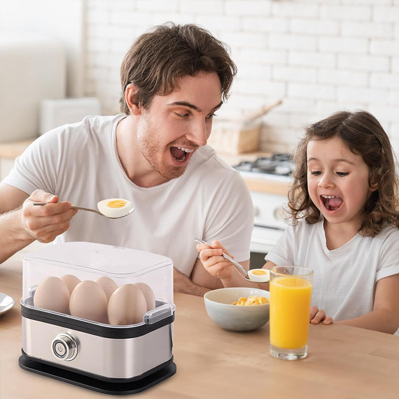 Smart Egg Cooker | 6-Egg Stainless Steel Rapid Boiler with Auto Shut-Off