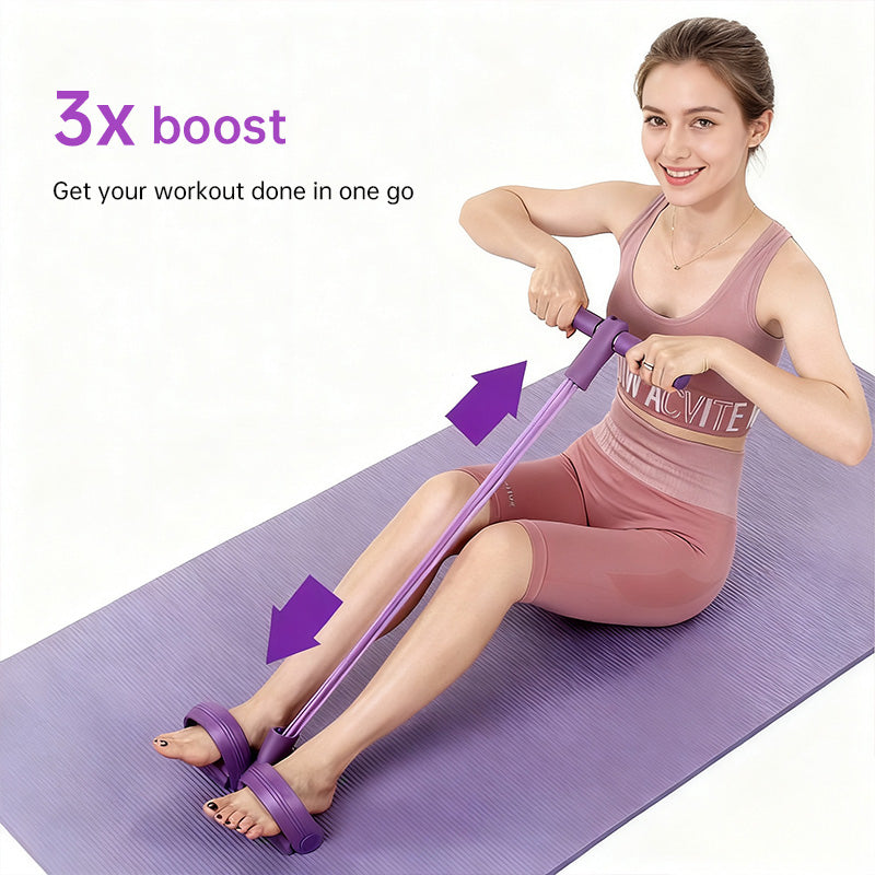 6-in-1 Multifunctional Resistance Band Set for Full Body Workout - Home Gym Training