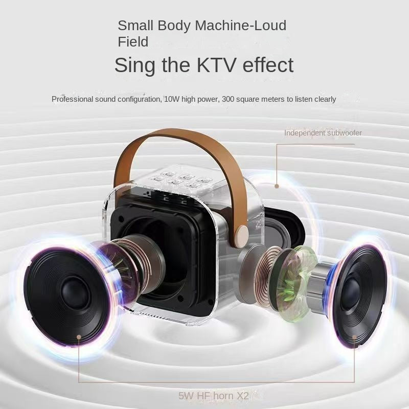 Bluetooth Karaoke Microphone Speaker – Portable All-in-One Home KTV