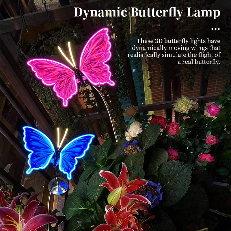 Automatic Fluttering Butterfly Lights - LED Fairy Decor with Realistic Wings for Weddings and Parties