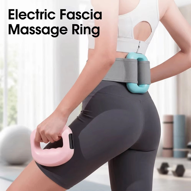 Electric Fascia Massage Ring – 5-Speed Body Sculpting Massager with Belt