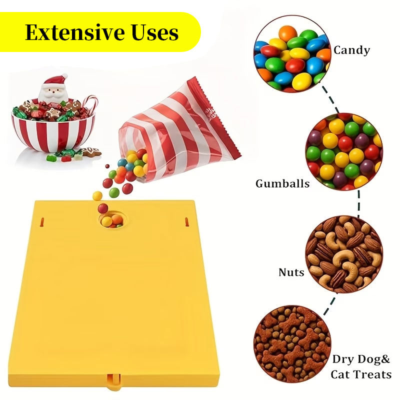 Candy Dispenser Photo Frame - Novelty Rectangular Picture Frame for Home Decor, Halloween, Christmas and Birthday Gift