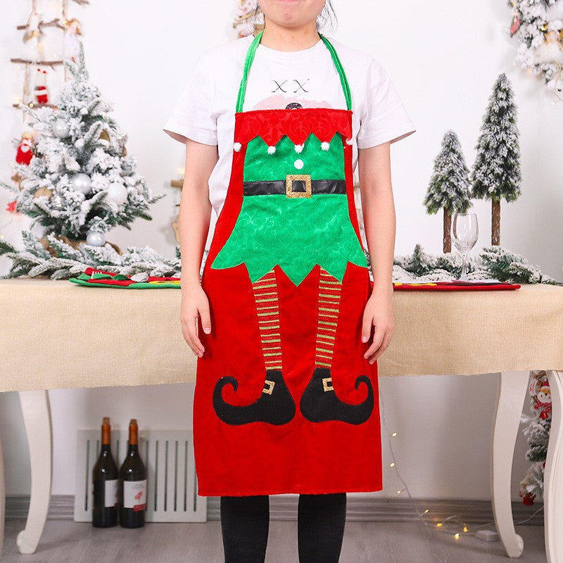 New Christmas Decorations, Christmas Day Clothing and Supplies, Christmas Kitchen Aprons, Home Party Supplies