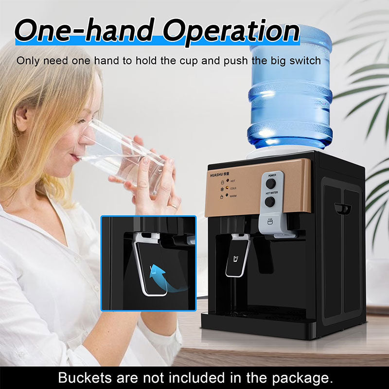 Electric Countertop Water Dispenser - Hot & Cold, 8°C to 95°C, Food-Grade Stainless Steel for Home & Office