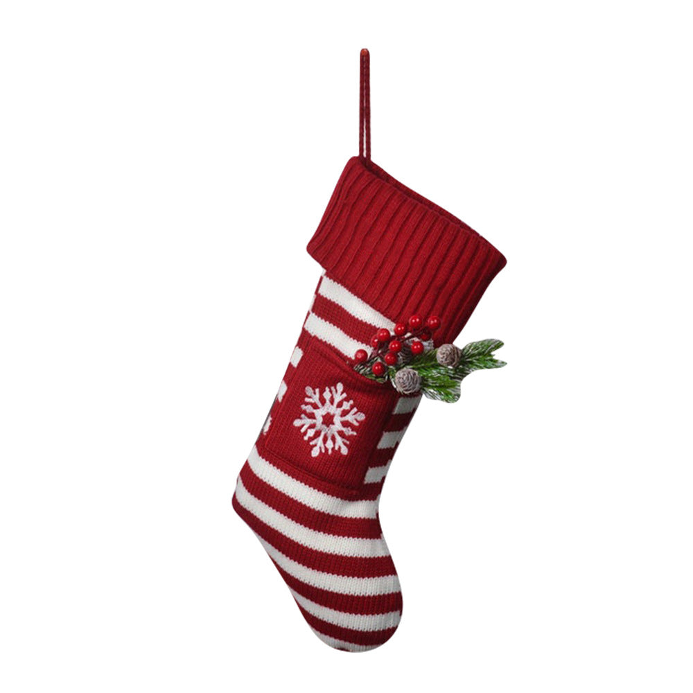 Christmas Pet Stocking Gift Bag - Large Cat & Dog Christmas Sock in 4 Festive Designs (20x46cm)