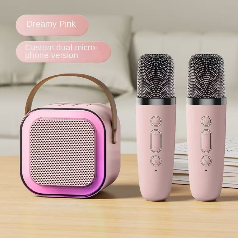 Bluetooth Karaoke Microphone Speaker – Portable All-in-One Home KTV