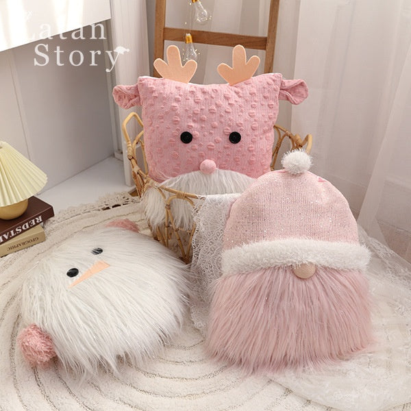 Christmas Decoration Scene Arrangement Ornament Creative Santa Claus Snowman Pillow Home Shop Decoration Gift Present