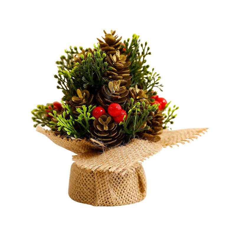 Mini Christmas Tree Decorative Tabletop Ornament for Christmas Holiday