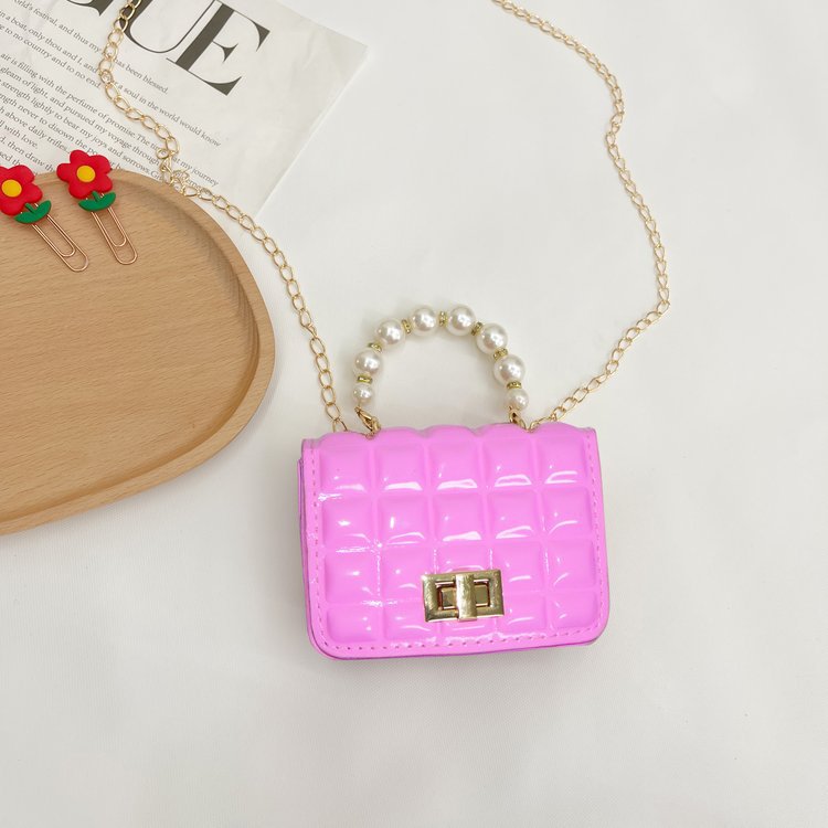 Girls Pearl Mini Tote Bag – Cute Princess Handbag for Kids