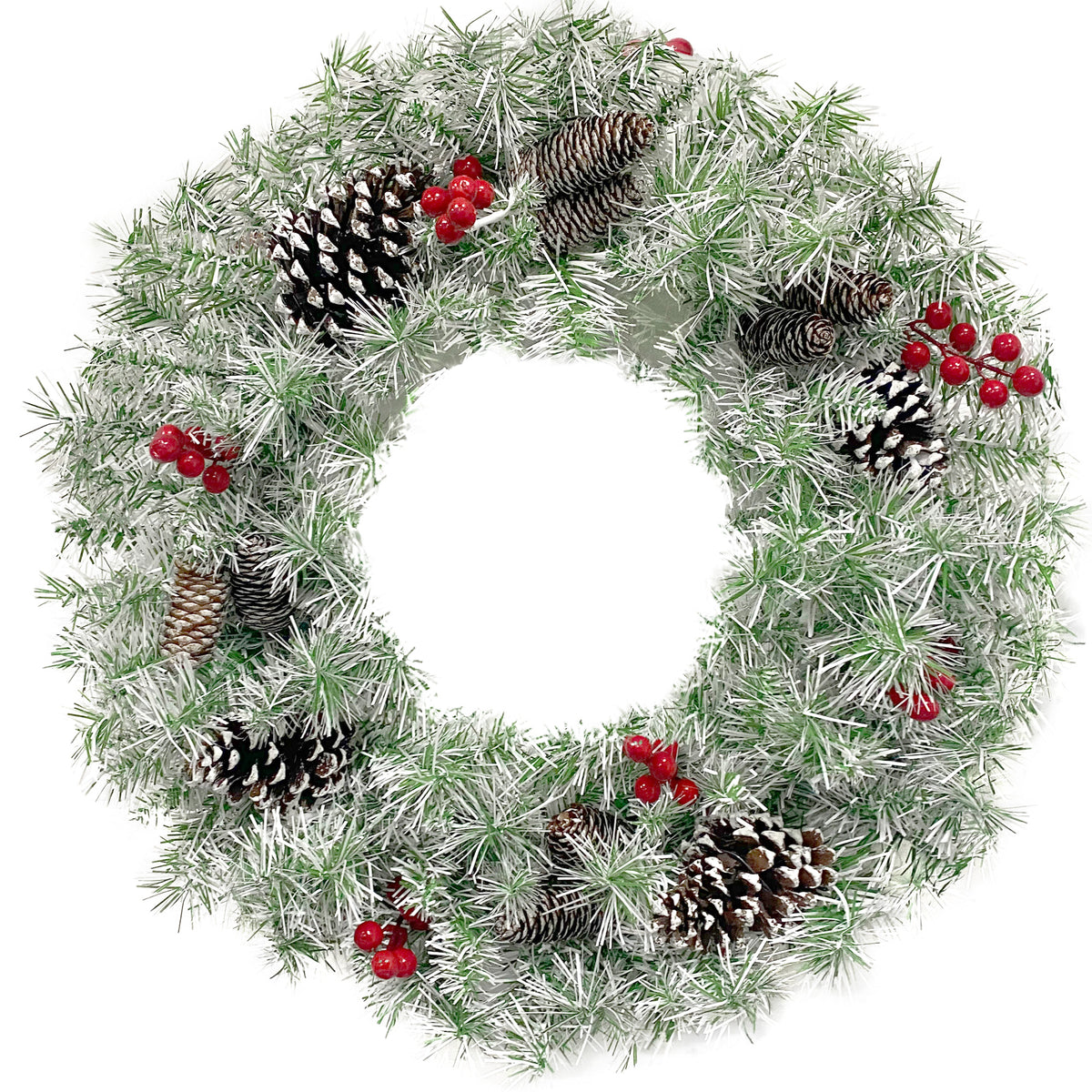 Pre-Lit Christmas 4-Piece Set – 2 Entrance Trees, Garland & Wreath with 340 LED Lights