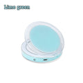 LED Lighted Foldable Compact Makeup Mirror - USB Rechargeable Vanity Mirror with 11 LEDs and 3x Magnification