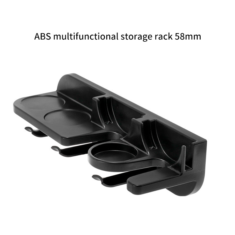 Coffee Machine Utensils Storage No-Punch Coffee Machine Handle Cloth Powder Organizer Wall Rack Press Powder Hammer
