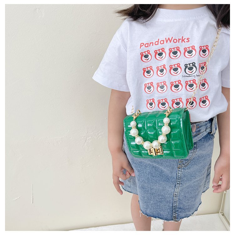 Girls Pearl Mini Tote Bag – Cute Princess Handbag for Kids