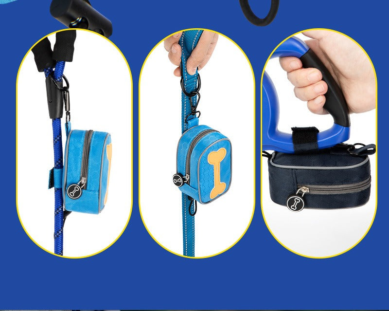 Dog Poop Bag Dispenser – Compact Pet Waste Bag Holder for Walks