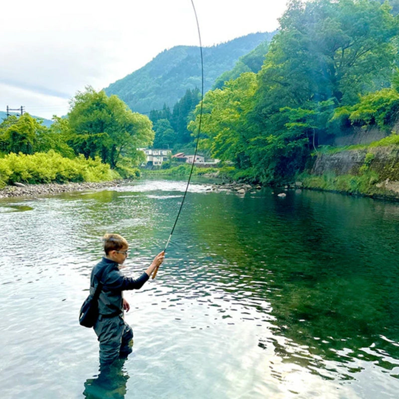 Ultra-Short Portable Telescopic Fishing Rod - Carbon Fibre, Micro Guide Rings, 26cm Collapsed, 0.8M–2.4M