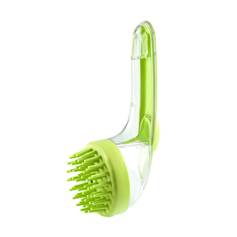 Long-Handle Shower & Scalp Massage Brush – Shampoo & Bath Brush with Soft Bristles