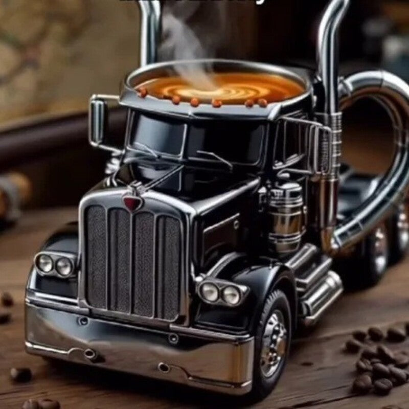 Truck-Design Coffee Mug – Creative 11oz Semi-Truck Ceramic Cup