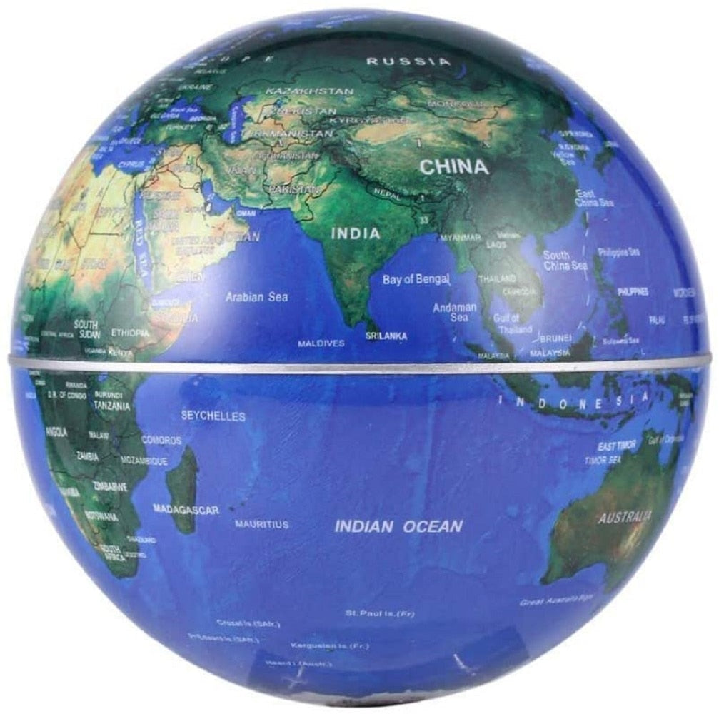 Magnetic Levitation Floating World Globe – LED Anti-Gravity Desk Decoration