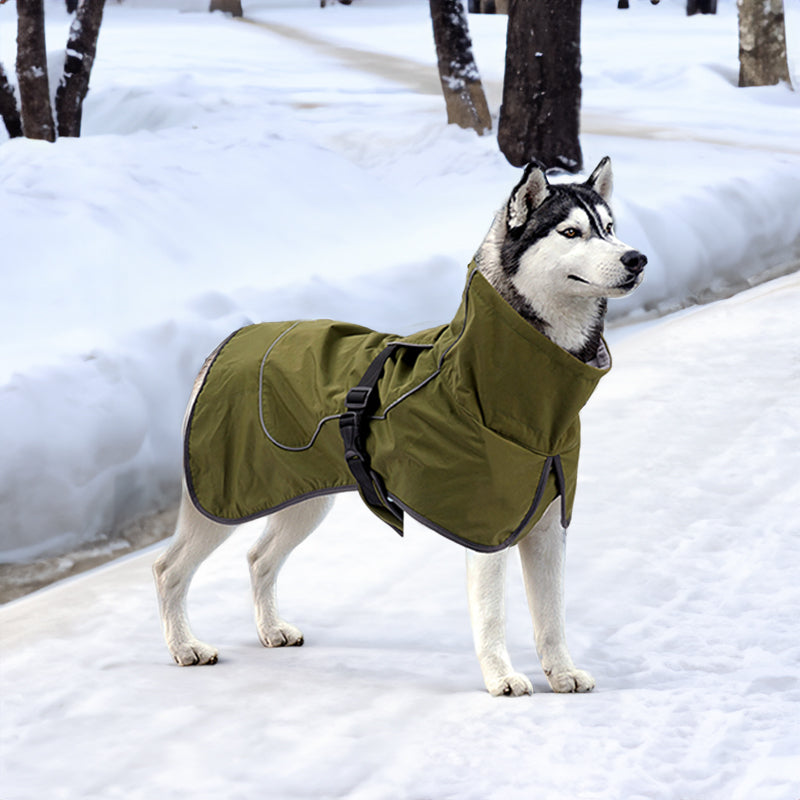 Waterproof Dog Jacket with Fleece Lining – Reflective Winter Coat (XS-XXL)