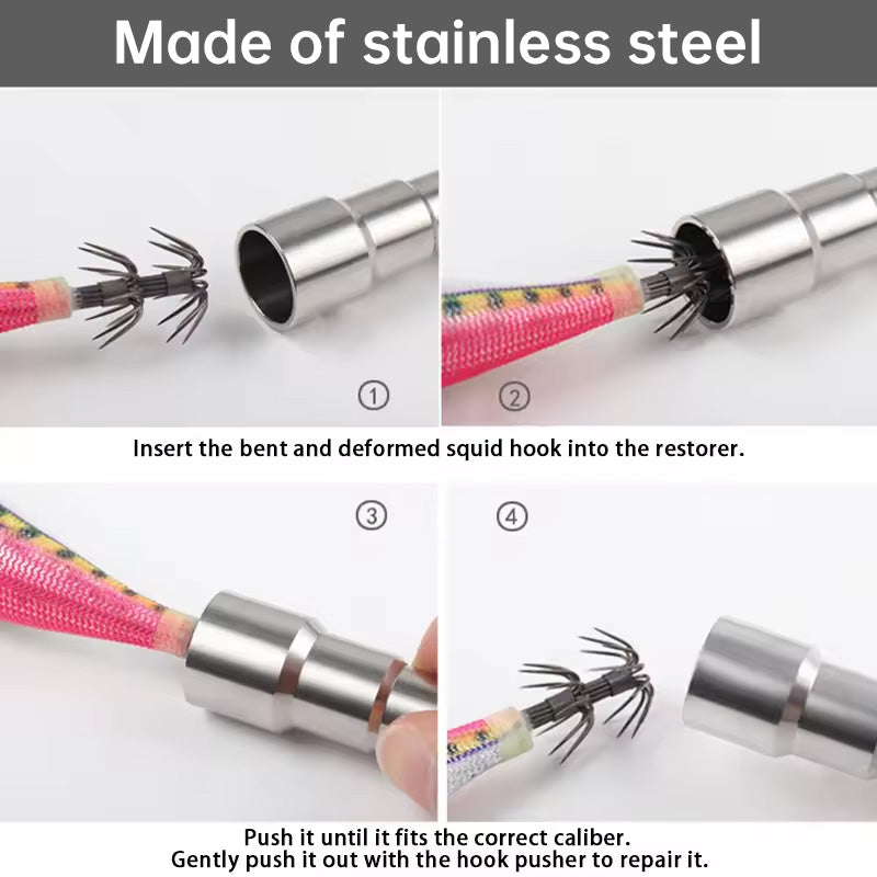 Stainless Steel Squid and Octopus Hook Corrector - Fishing Tackle Repair Tool