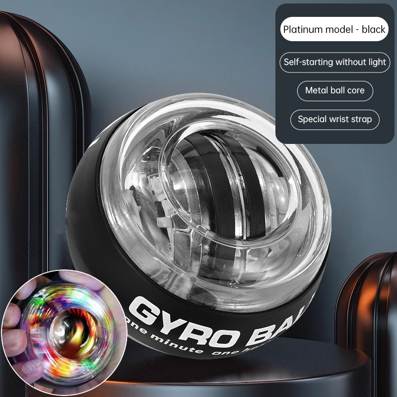 Gyro Ball Wrist Exerciser with LED – Auto-Start Power Ball with RPM Counter