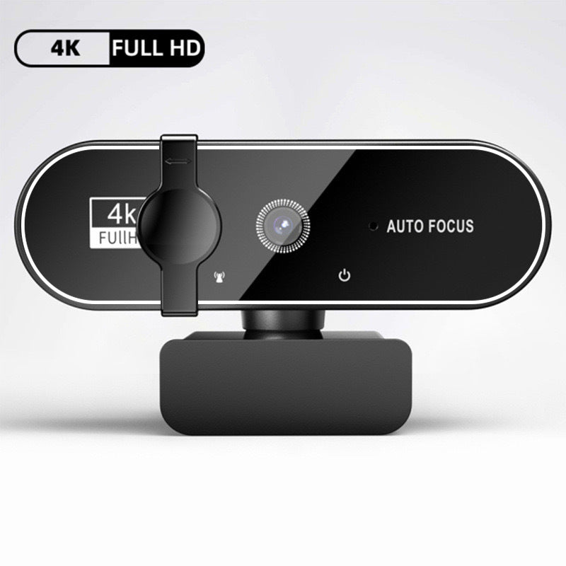 Mini USB Webcam with Microphone - Auto Focus HD Camera for PC and Laptop, 1080P, 2K and 4K, 30fps