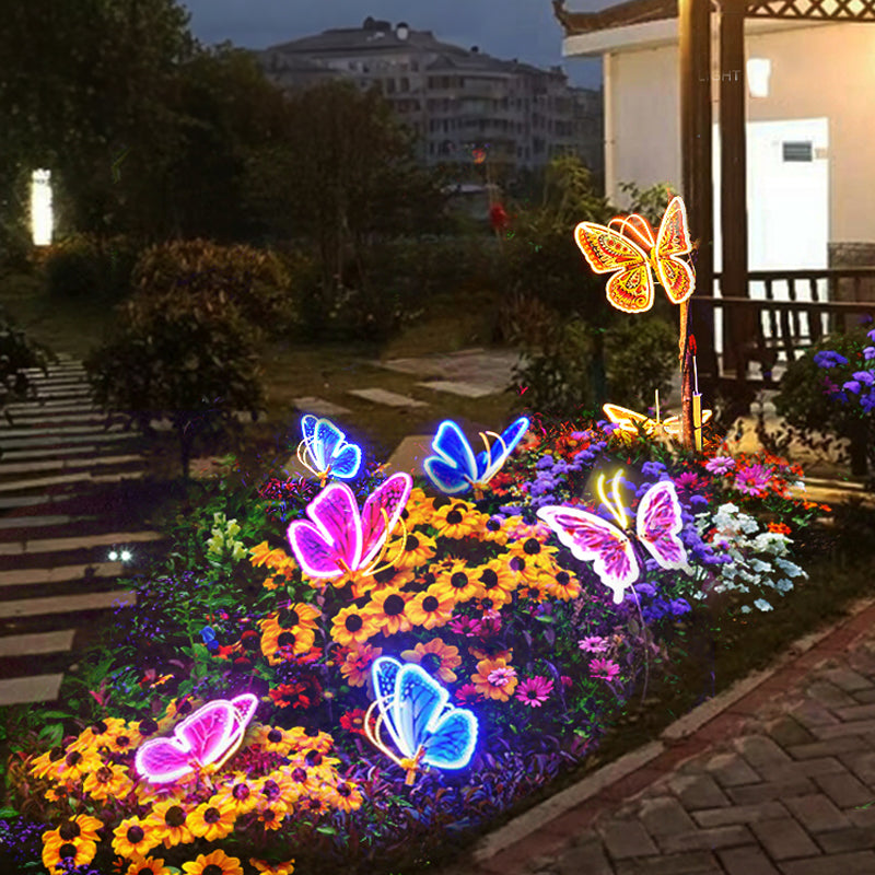 Automatic Fluttering Butterfly Lights - LED Fairy Decor with Realistic Wings for Weddings and Parties