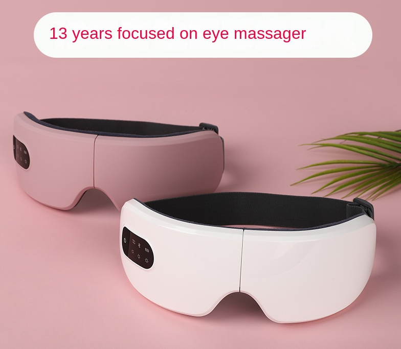 Eye Massage Device with Heat Therapy & Vibration – Foldable Rechargeable Eye Mask